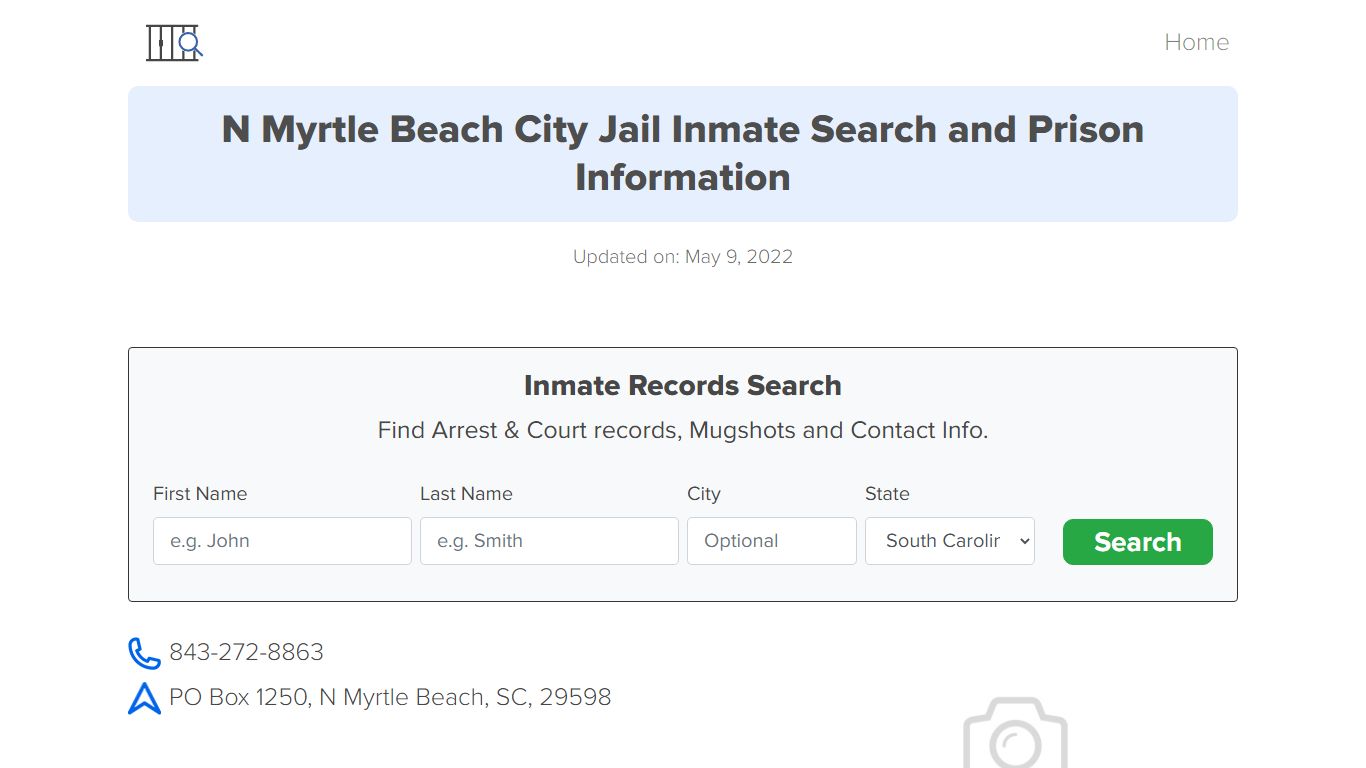 N Myrtle Beach City Jail Inmate Search, Visitation, Phone ...
