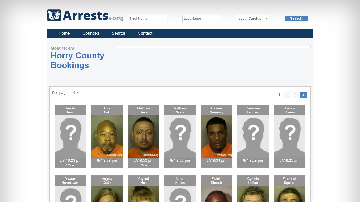 Horry County Arrests and Inmate Search